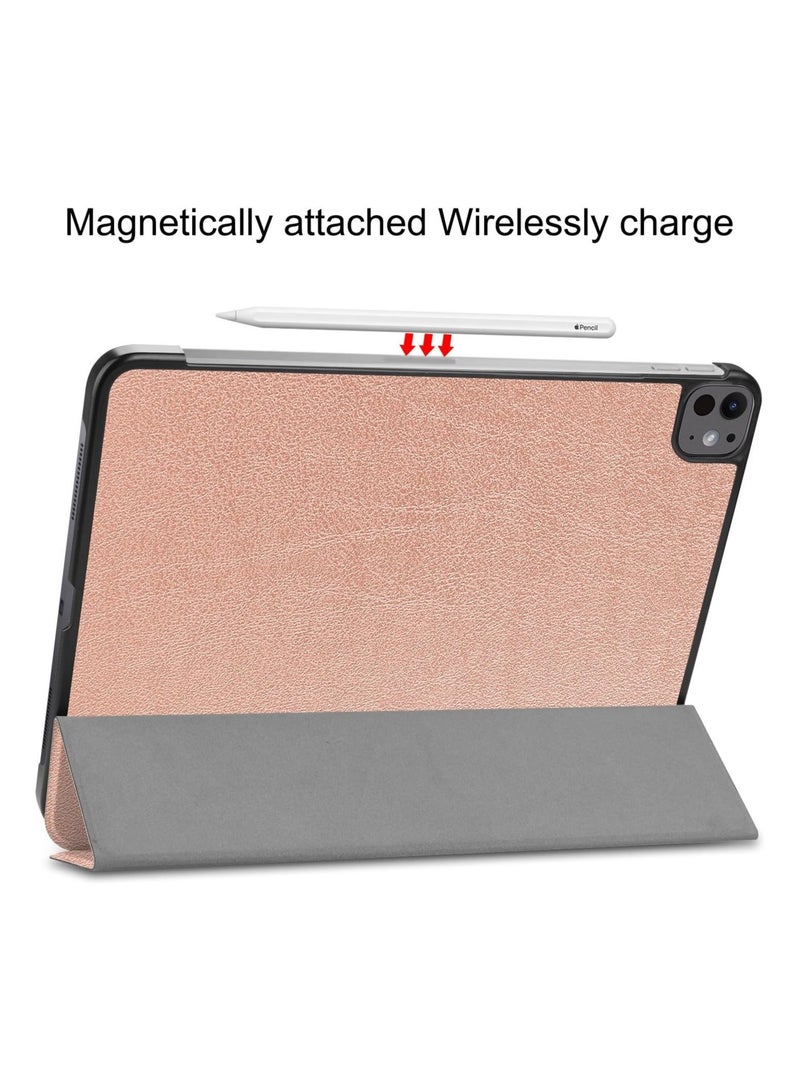general Case Compatible with iPad Pro 13 2024, Lightweight Trifold Smart Tablet Leather Case Multi-Angle Stand Cover for iPad Pro (13-inch, 7th Gen) with Auto Wake/Sleep - Image 5