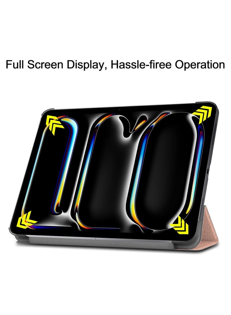 general Case Compatible with iPad Pro 13 2024, Lightweight Trifold Smart Tablet Leather Case Multi-Angle Stand Cover for iPad Pro (13-inch, 7th Gen) with Auto Wake/Sleep - Image 4