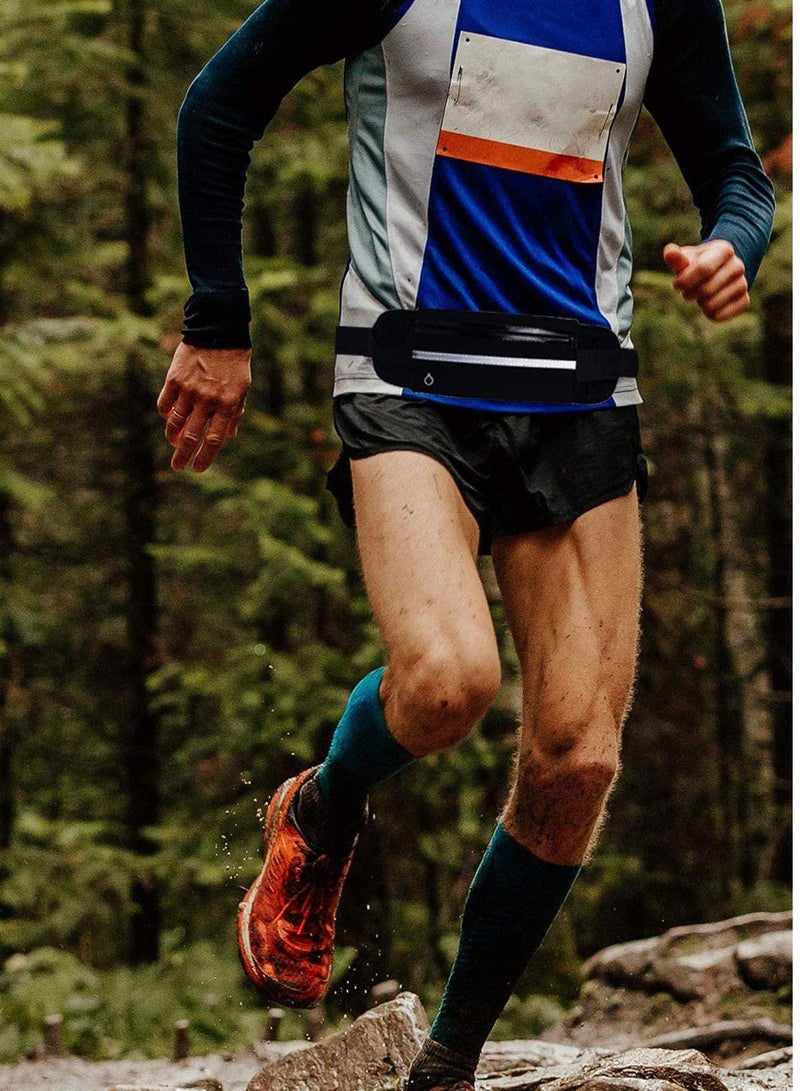 Zikra Running Pouch Belt Waist Pack Bag, Adustable Workout Gym f anny Pack, Bounce Free Jogging Pocket Belt with Large Capacity, Perfect for Running Walking Cycling Outdoor exercise - Image 3