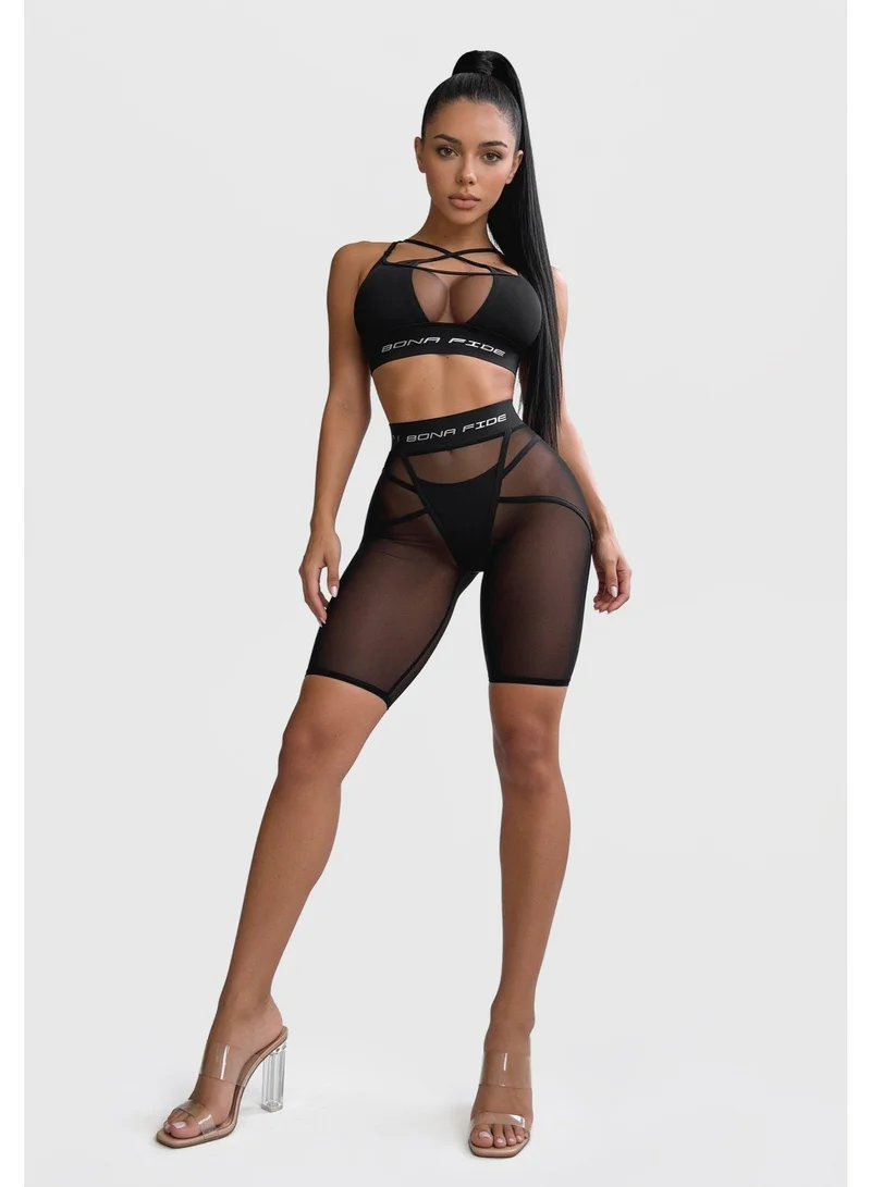 Bona Fide Bona Fide: Bona Cycling "Just It" Just It Cycling Nylon High Waist Biker Gym Shorts for Women for Women | Best Price UAE