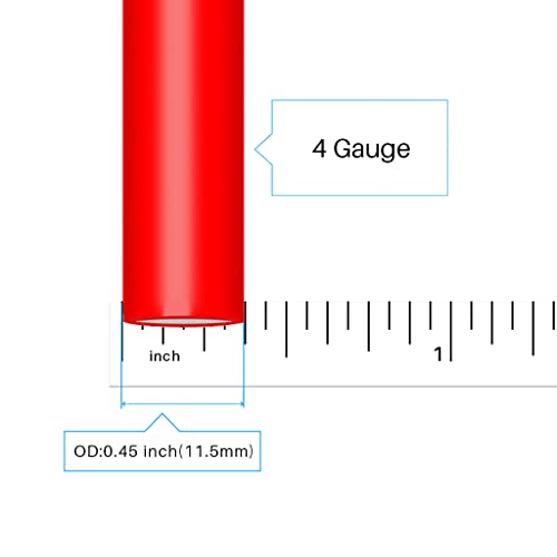 BNTECHGO 4 Gauge Silicone Wire 5 ft Red and 5 ft Black Flexible 4 AWG Stranded Tinned Copper Wire - Image 3
