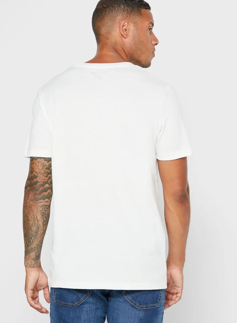 JACK & JONES Logo Regular Fit Crew Neck T-Shirt