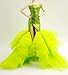 Cora Gu Handmade Cora Gu Classic Shimmery Lime One Shoulder Mermaid Gowns Fit for 12 Fashion Doll and Dolls not Included - Image 2