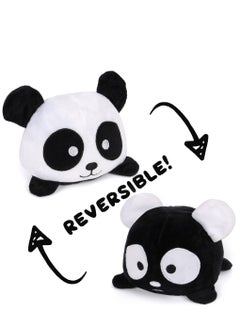 KASTWAVE Panda Plush, Panda Stuffed Animal Reversible Plushie Baby Toy Cute Black White Pandas Flip Pillow Plush Bear Animals Squishy Birthday Best Gift 