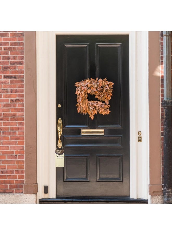 سيوسي Do Not Disturb Sign, Meeting in Progress Sign for Offices, Conference Rooms, Clinics, Hotels, Studios, Durable Acrylic Rectangle Hanging Sign with Rope, 20cm x 10cm (Black/White) - Image 3