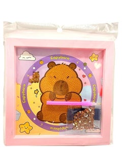 Generic Heart Shaped Sequin Frame is a handmade art kit to create a sparkling masterpiece within a multi-colored square frame.  - Image 3