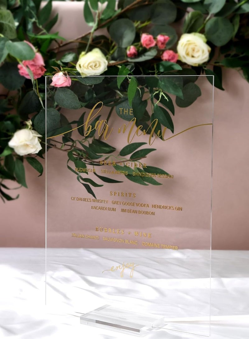 TPGP 6 Pack Rectangle Clear Blank Acrylic Sheets - 11x14 Inch Table Number Signs for Weddings, Events, and Gift Card Displays, Stand Holder NOT Included  - Image 5