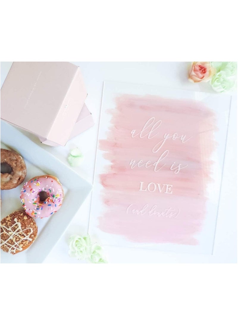 TPGP 6 Pack Rectangle Clear Blank Acrylic Sheets - 11x14 Inch Table Number Signs for Weddings, Events, and Gift Card Displays, Stand Holder NOT Included  - Image 2