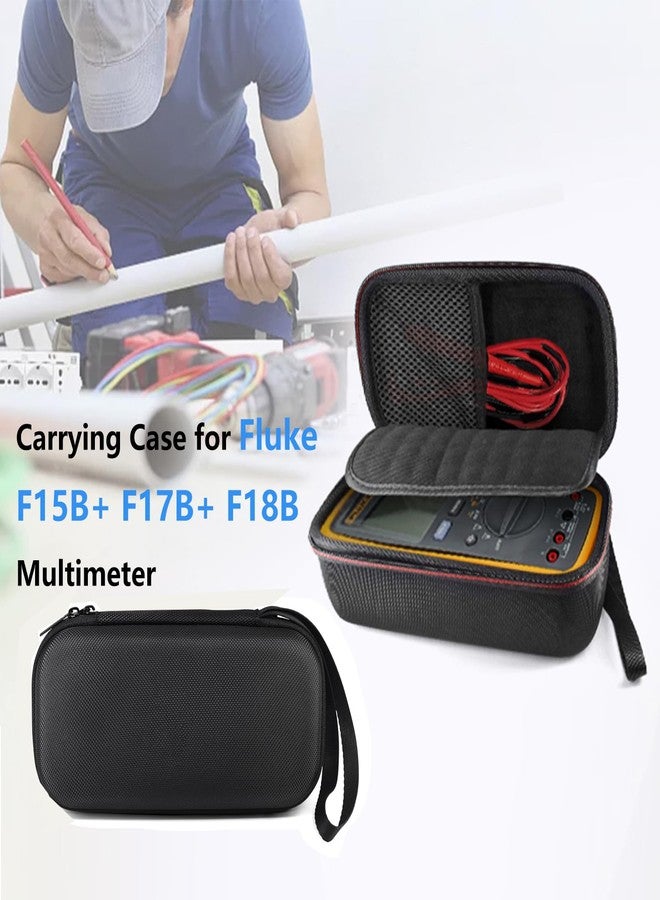ZLiT Hard Case for Fluke Multimeter,EVA Hard Shell Protective Storage Bag Carrying Case for Fluke F15B+ F17B+ F18B Multimeter (Black) - Image 2