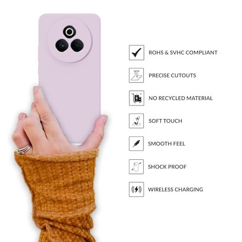 SPRIG Compatible with Realme P3 Pro Premium FlexTone Back Cover Drop Tested Shock Proof Mobile Case for Men, Women, Boys and Girls with Camera Protection (Lavender Purple) - Image 4
