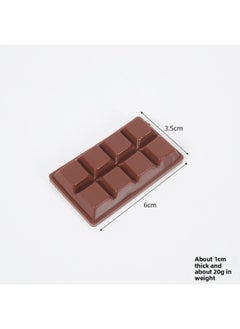 Generic Simulation Food Play Chocolate Food Model Miniature Food Play Valentine's Day Gift Dessert Shop Creative Play House Toys-Color:Light Brown Chocolate-Size:6*3.5cm  - Image 1