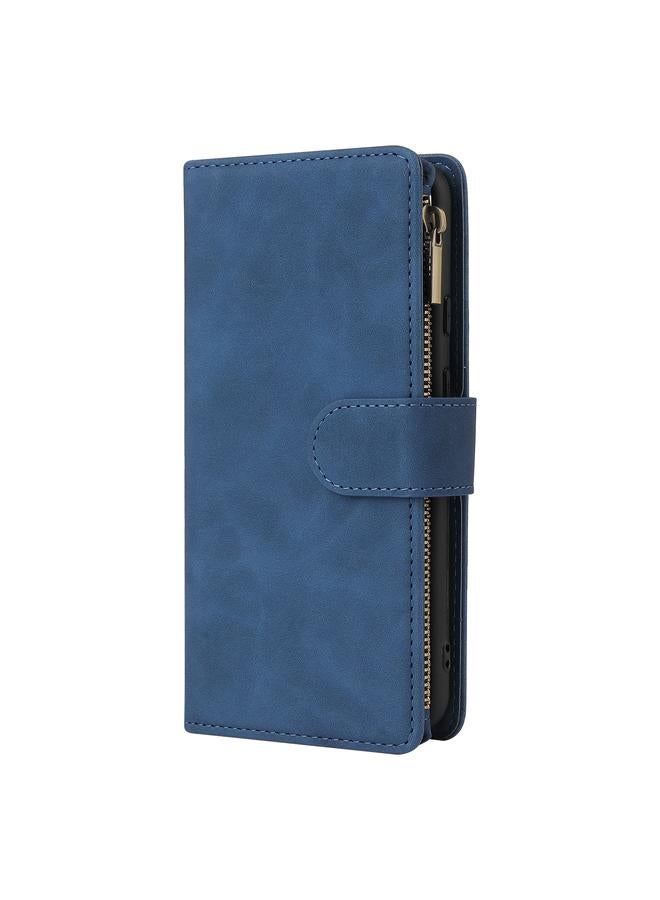 S-TOP Case For Google Pixel 5a 5G Multifunctional Phone Leather Case with Card Slot & Holder & Zipper Wallet & Photo Frame - Image 2