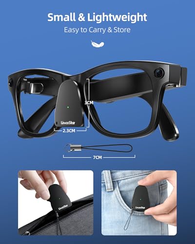 DuHeSin Charging Adapter Compatible with Ray Ban Meta Glasses (Gen 1&2) Wayfarer/Skyler/Headliner and Oakley Meta HSTN, Portable Charger Connector with USB C Port for Meta AI Smart Glasses Accessories, 2 Pack - Image 4