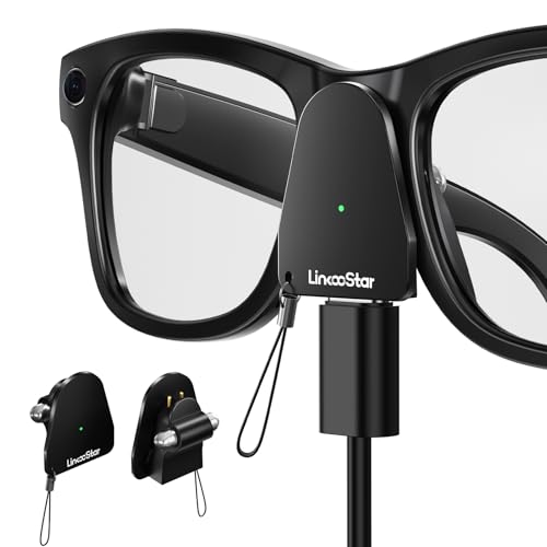 DuHeSin Charging Adapter Compatible with Ray Ban Meta Glasses (Gen 1&2) Wayfarer/Skyler/Headliner and Oakley Meta HSTN, Portable Charger Connector with USB C Port for Meta AI Smart Glasses Accessories, 2 Pack - Image 1