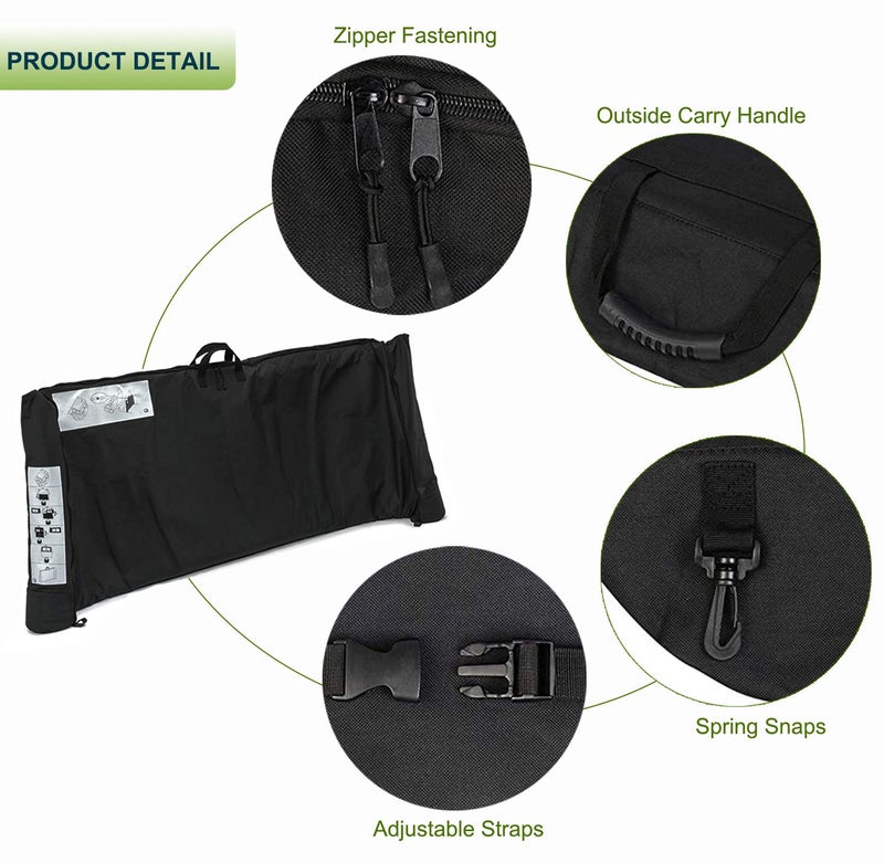 Opall Soft Top Window Storage Bag fits for 2018 2019 2020 2021 2022 2023 2024 2025 Jeep Wrangler JL JLU Sports Sahara Freedom Rubicon Unlimited 2 Door & 4 Door Replace Oem 68358392AC - Image 3