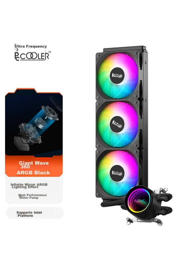 Pccooler Giant Wave 360 Argb Black All-in Liquid Cpu Cooler - Image 1
