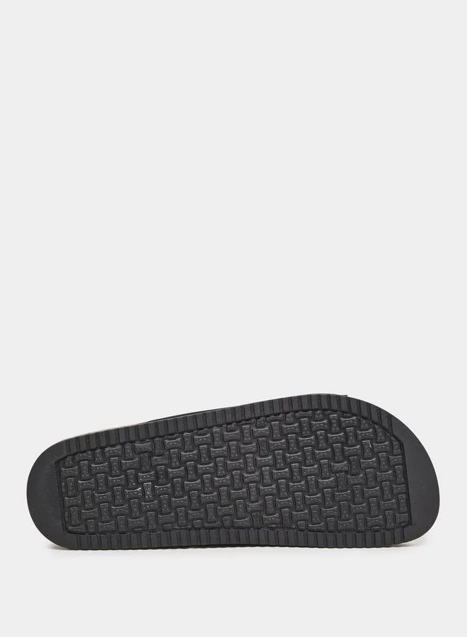 Styli Styli Thick Band Flat Sole Slip In Sandals