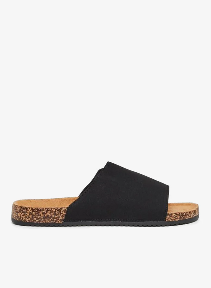 Styli Styli Thick Band Flat Sole Slip In Sandals