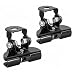 HQTS LED Light Bar Mounting Brackets for Engine Hood 2pcs Universal Hood Mounts Hood Clamp Lights Mounts with AntiScratch Rubber NoDrill Installation Black - Image 2