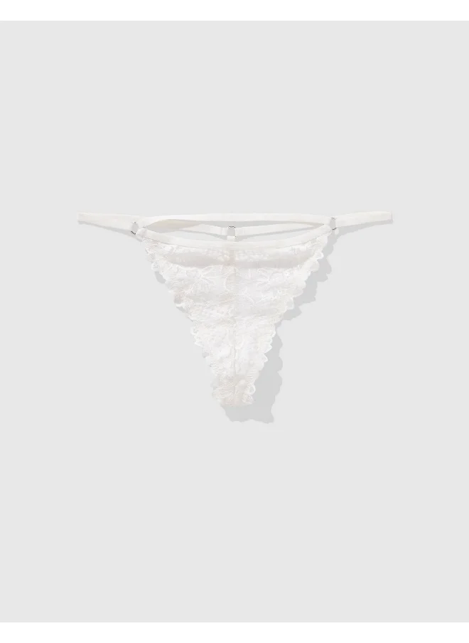 Aerie Show Off Lace String Thong Underwear