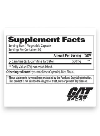 gat sport l carnitine review L-Carnitine, Free Form Amino Acid, 60 Capsules | Best Price Qatar what size needle to gluten free magnesium Size:Single Dose - 10000 mcg per 15 mL tube