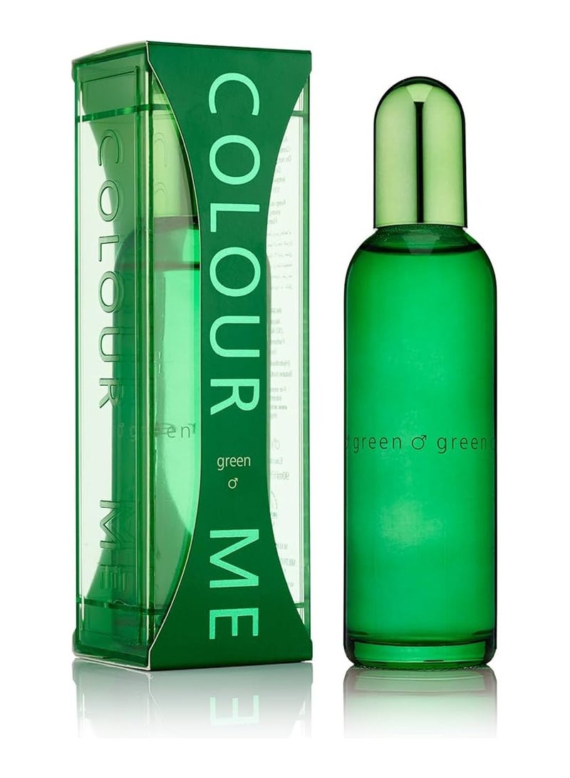 COLOUR ME Color Me Green Eau de Parfum for Men by Milton Lloyd, 90 ml