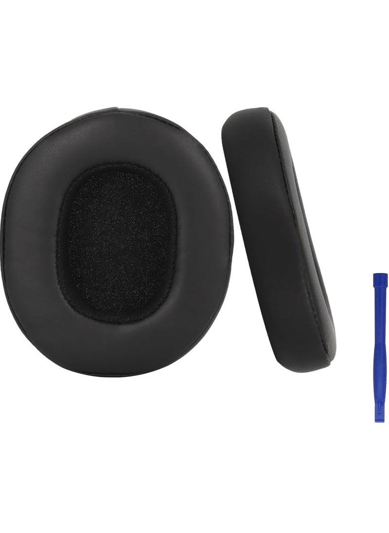 erorex Edencomer Hesh 3 Ear Pad Replacement Cushions Protein Leather Ear Cups Compatible With Crusher Wireless Crusher Anc Evo Hesh Anc Evo Hesh 3 Wireless Headphones Black  - Image 1