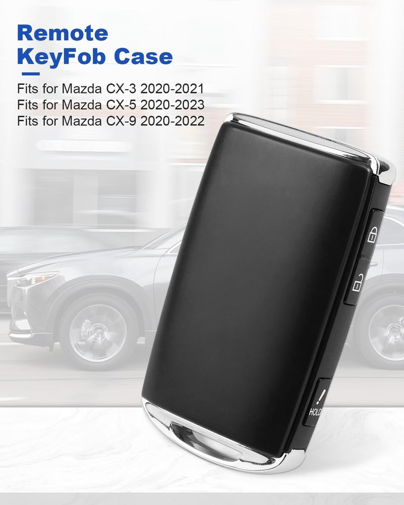 ANODZU غلاف جهاز التحكم عن بُعد CX3 CX5 CX9 لاستبدال نظام الدخول بدون مفتاح لسيارات مازدا CX-3 و CX-9 موديلات 2020، 2021 و CX-5 موديلات 2020، 2021، 2022، 2023، بديل لـ WAZSKE13D03 TAYA-67-5DYB - Image 2