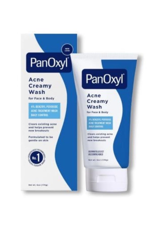 Daily Control Creamy Acne Wash with 4% Benzoyl Peroxide 170 g