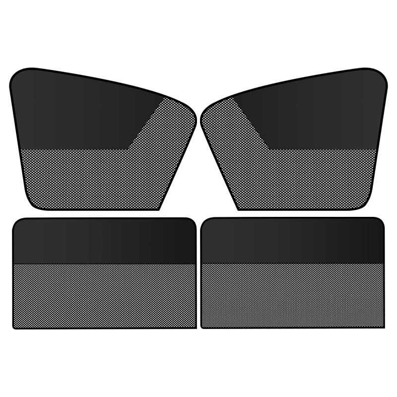STHIRA® Magnetic Car Sun Shades for Side Windows, 4 Pack, UV Protection Blackout Half-Mesh, Easy Install & Detach, Universal Fit, Car Window Privacy Shield for Front & Rear Windows - Image 1