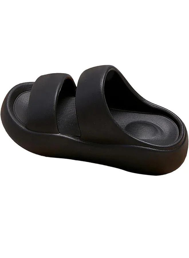 Sneak-a-Peek Double Strap Open Toe Slides by Styli