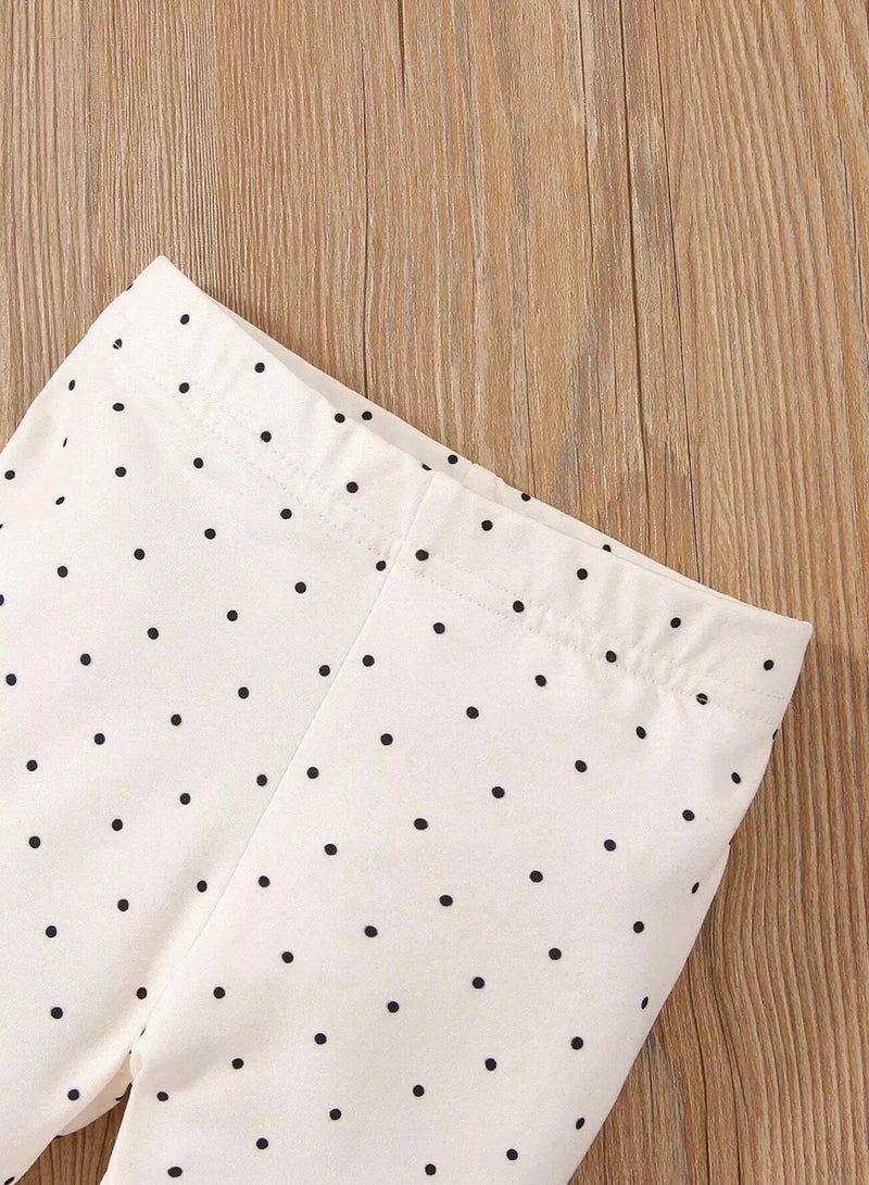 Baby Polka Dot Elastic Waist Pants  - Image 3