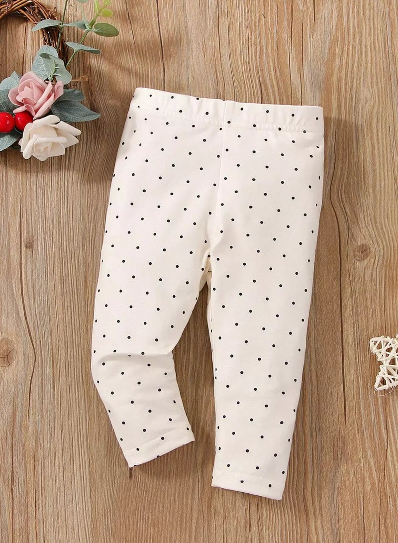 Baby Polka Dot Elastic Waist Pants  - Image 1