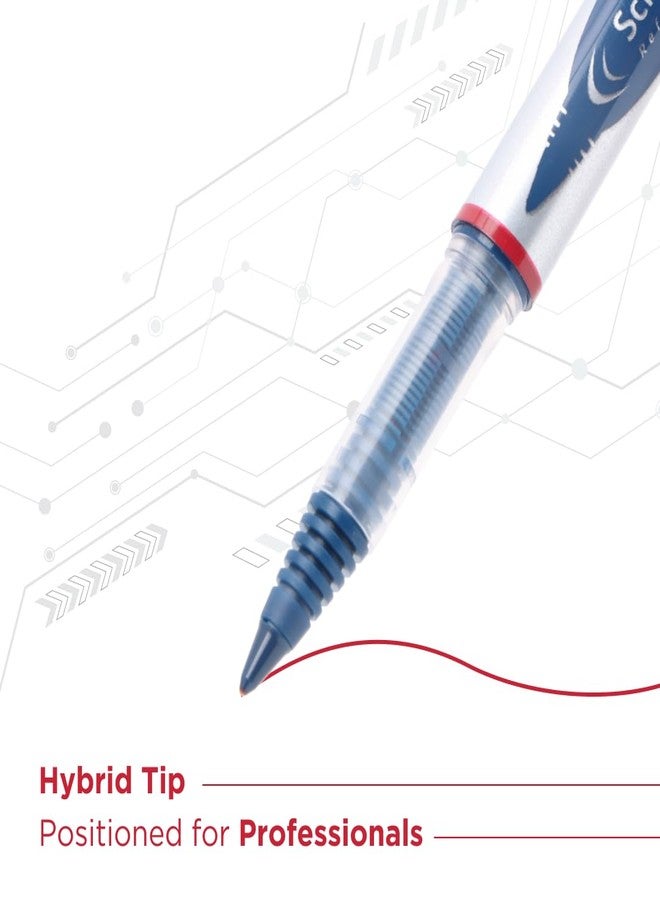 Luxor Schneider, LX-Glider Pens, Pack of 3, Ink- (Blue, Black, Red), Hybrid Tip, Refillable, Liquid Ink Roller Pen, Stylish Companion for Professional Work - Image 3