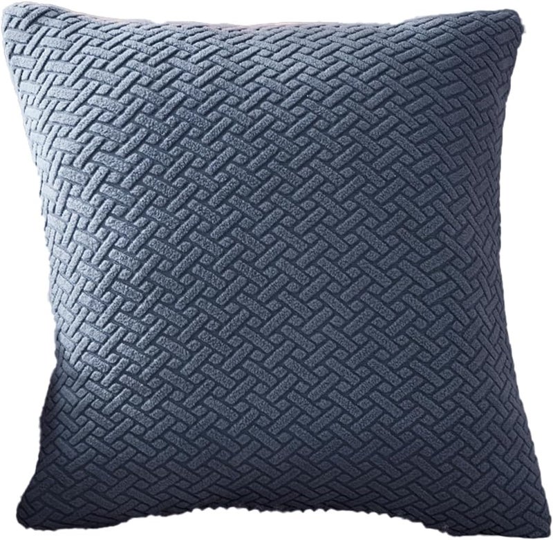 Yoovat Magic Sofa Covers Magic Sofa Couch Covers 2024 New Wear-Resistant Universal Sofa Cover Stretch for Sectional Slipcovers (Texture-Gray Blue,Pillow Cover 16x16 inch) - Image 1
