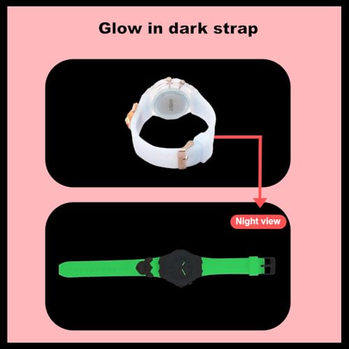 SPIKY Analog Watch For Kids (Blue) | 3D Monkey Cartoon | 7 Multicolor LED Luminous Disco Lights with Silicone Strap | Unisex Best Birthday Gift | Analogue Wrist Watches For Boys & Girls | Age 3-10 Yrs - Image 3