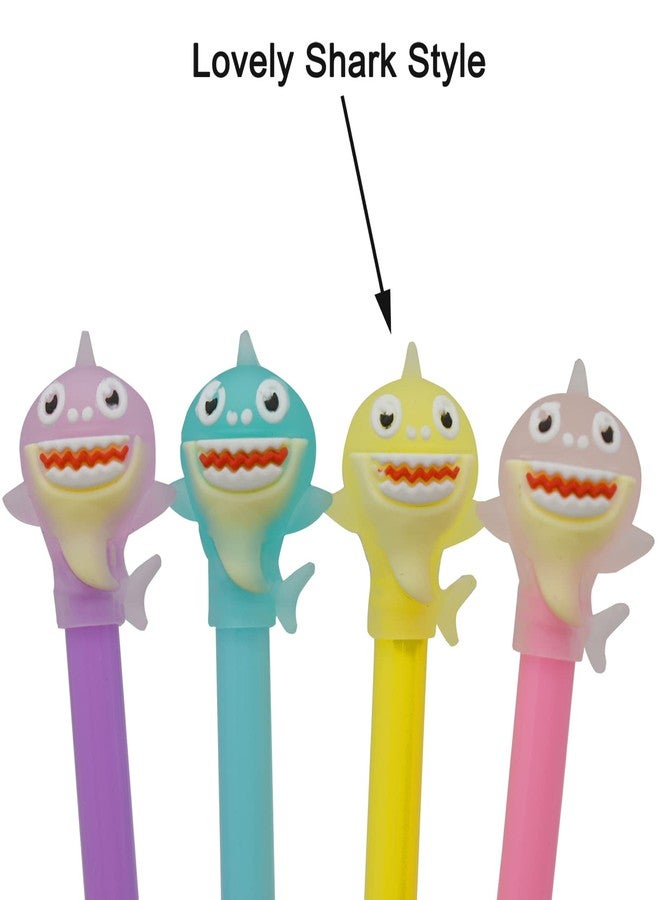 Maydahui 12 PCS Cartoon Shark Gel Pen Cute Dolphin Fish Pens Black Ink for Students Stationery School Supplies - Image 3