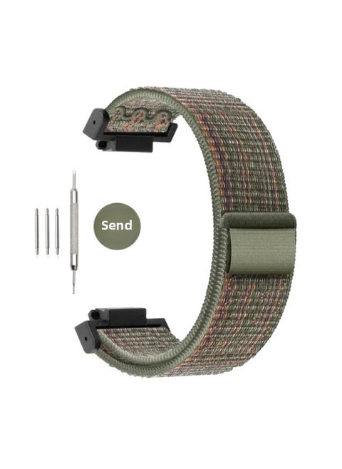 For Cassio Cassio Strap Alpine Trail Loop Strap G-SHOCKGA100 Sport DW-5600-Color:[medium Grain NK] Dark Cedar Green With Orange