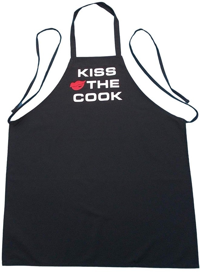 CoolAprons Black Kiss The Cook Chef Apron, Funny BBQ Grilling Apron, Gift for Chefs, Cooks & Grill Masters - Image 3