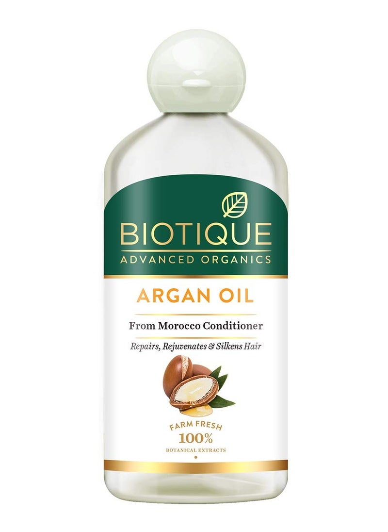 Biotique Argan Oil Hair Conditioner Morocco Repairs Rejuvenates Silkens Hair 300ml  - Image 1