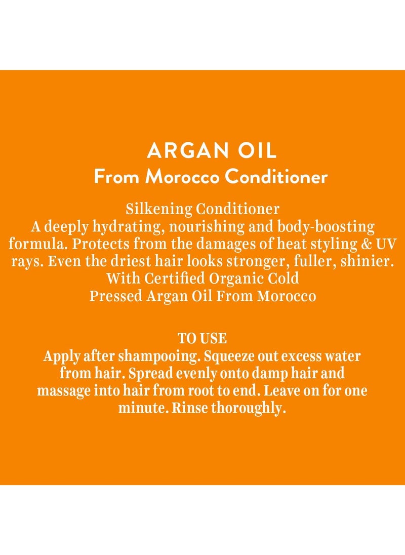 Biotique Argan Oil Hair Conditioner Morocco Repairs Rejuvenates Silkens Hair 300ml  - Image 4