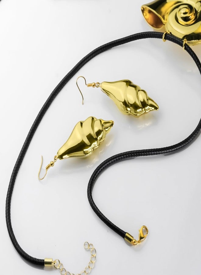 FVCENT Conch Necklaces Earrings Set Choker for Women Cosplay Costume. - Image 4