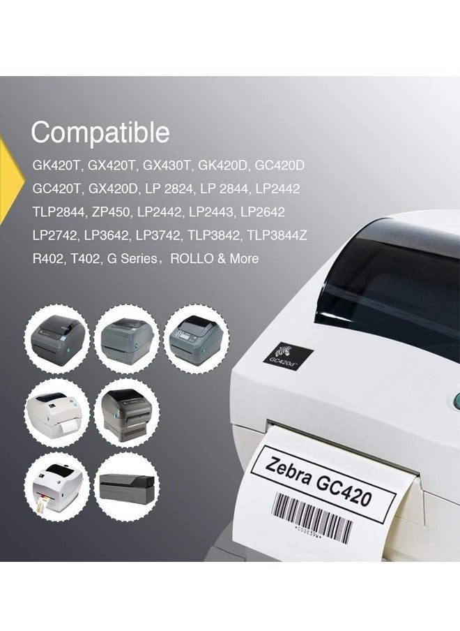 أوفيس ميكر Office Maker 50mm x 25mm Barcode Label Sticker to be used with Wax Ribbon - 1000 Labels per Roll - 5 Rolls  - Image 2