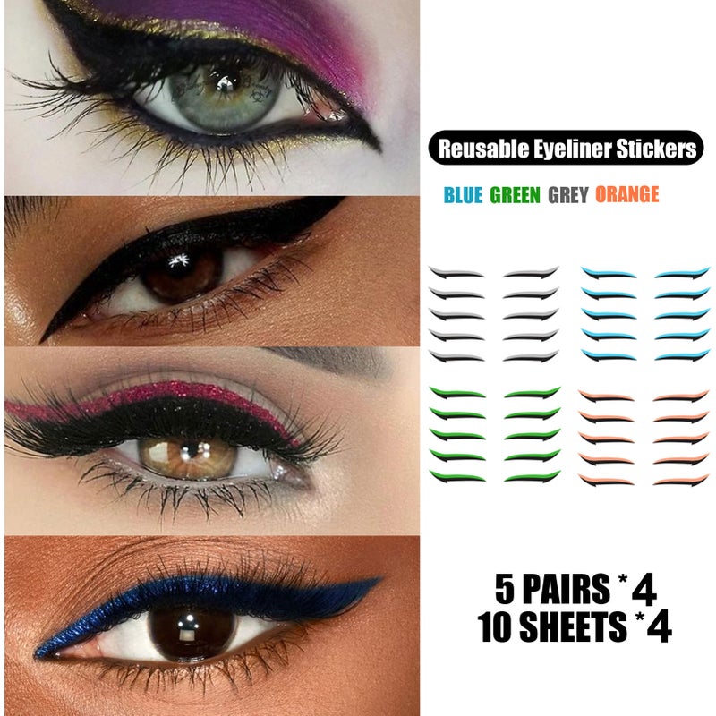 Eyeliner Sticker Double Eyelid Tape Glitter Eyeliner Eyeshadow Sticker Eye Makeup Tool - Image 2