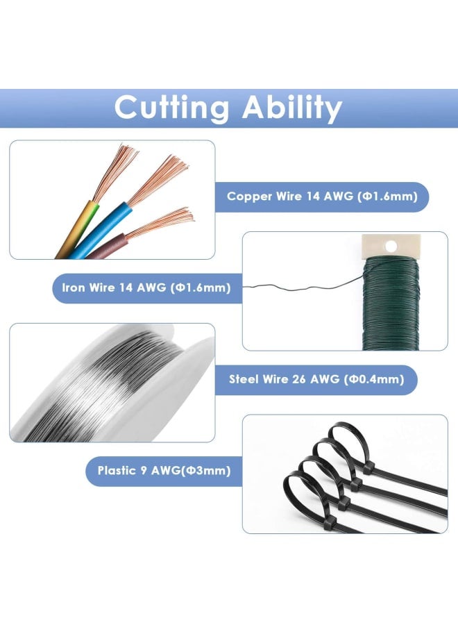 Wire Cutters, Small Side Cutters for Crafts, Flush Cutting Pliers for Jewelry Making, Floral Wire Cutters for Artificial Flowers, Zip Tie Cutters for Cable Tie, Wire Cutting Tool for Guitar Strings - Image 2