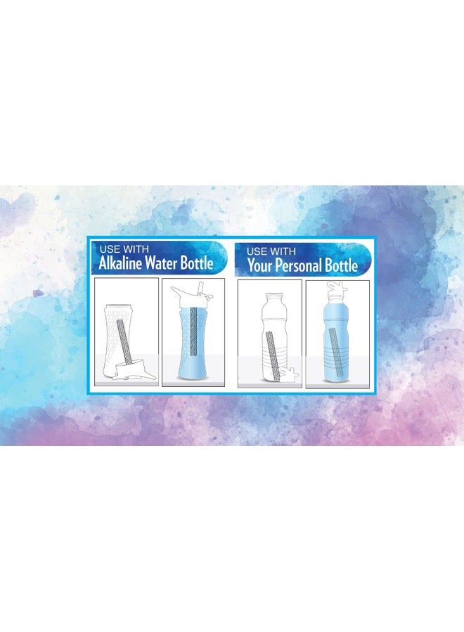 New Wave Enviro Alkaline Water Bottle with Stainless Steel Wand, Blue - Image 5