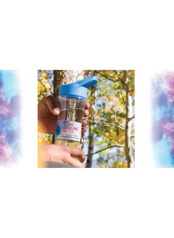 New Wave Enviro Alkaline Water Bottle with Stainless Steel Wand, Blue - Image 3