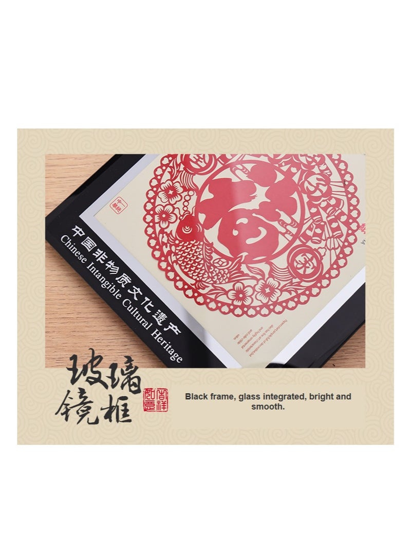 general Gifts with Chinese characteristics, DIY, Chinese style, suitable for children and adults, safe, decorative, educational games, parent-child interaction. Chinese papercut decorations, gifts with Chinese characteristics (Joy on the eyebrow [Color]) - Image 4