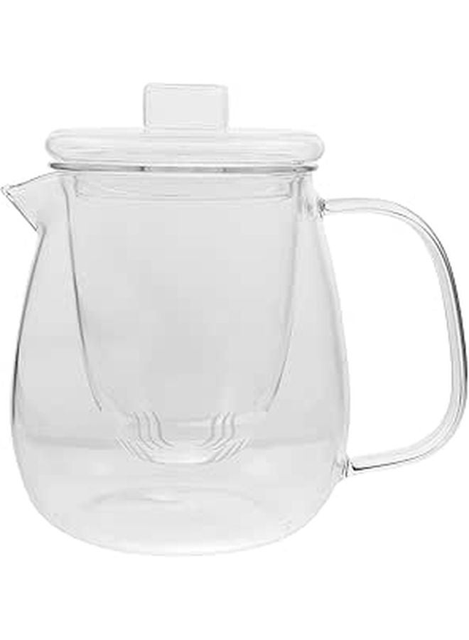 Heat Resistant Glass Teapot 750ml With Large Spout For Loose Leaf Tea Stovetop Safe - Image 1