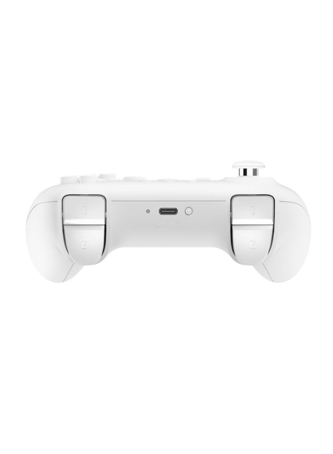 8بت دو يد تحكم 8Bitdo 64 بتقنية البلوتوث لجهاز Analogue 3D، نينتندو سويتش / سويتش 2، ويندوز، وأندرويد – اللون: أبيض. - Image 2